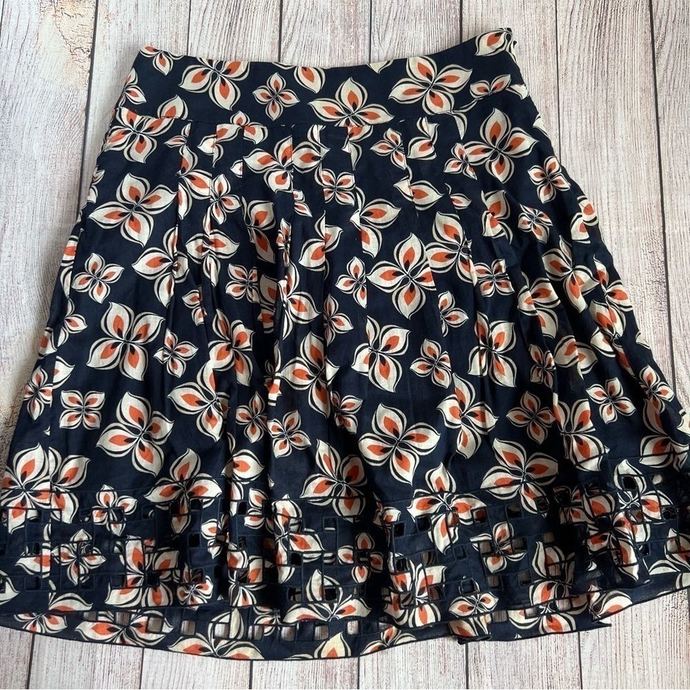 Ann Taylor Floral Lined Skirt 2 Petite